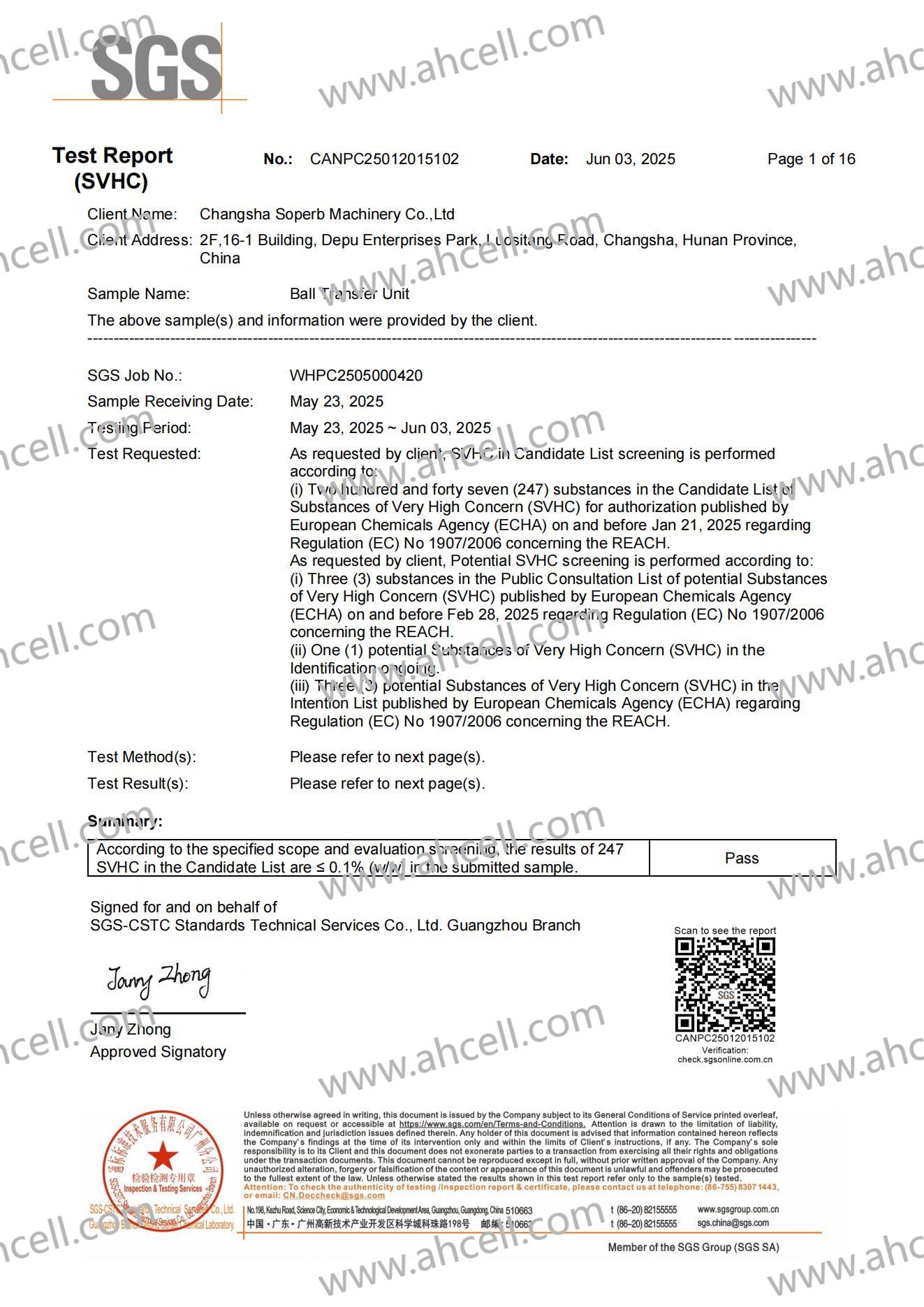 REACH BALL TRANSFER UNIT